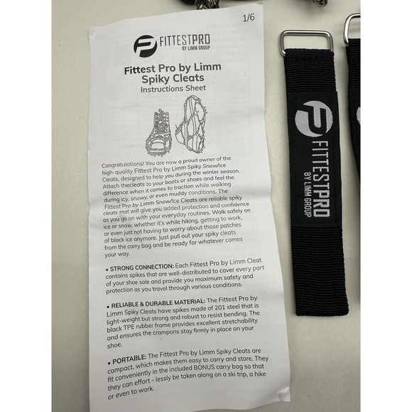 Ice Snow Anti Slip Spikes Grips Grippers Crampons Ice Cleats For Shoes Boot XL - Picture 9 of 14